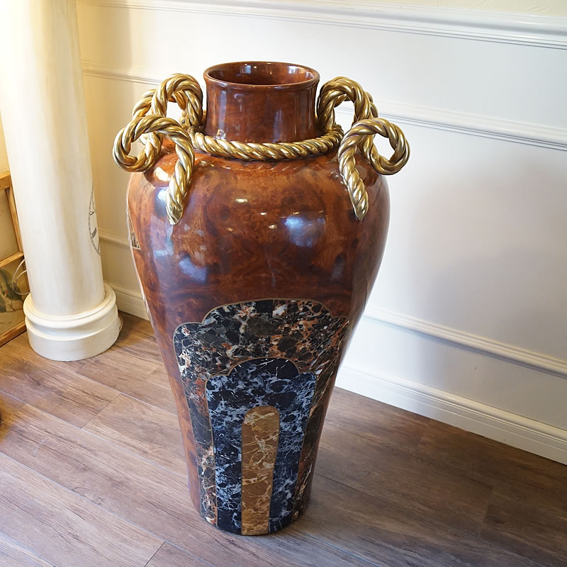 楽天市場】フラワーベース 陶器 希少品 イタリア Marioni社 マリオー二