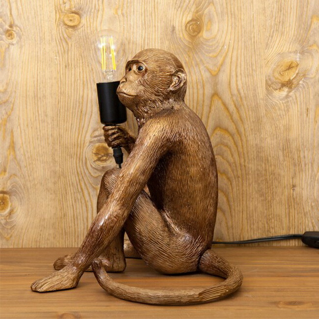 楽天市場】【特典あり】テーブルランプ サル MS-TSZ003[猿 置物 動物
