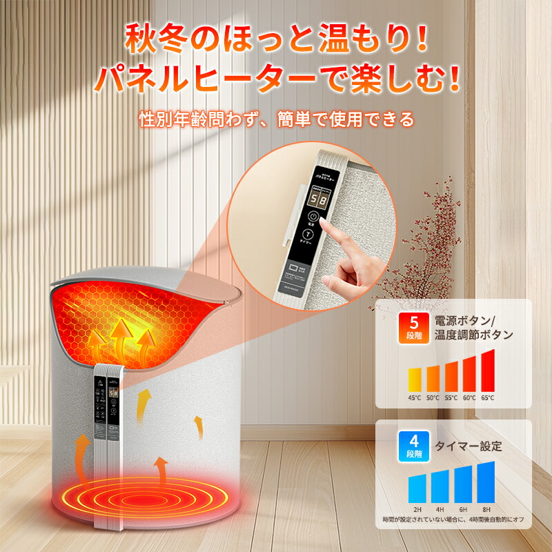 楽天市場】＼在庫処分・爆安価格！3880円 パネルヒーター 足元 540°全