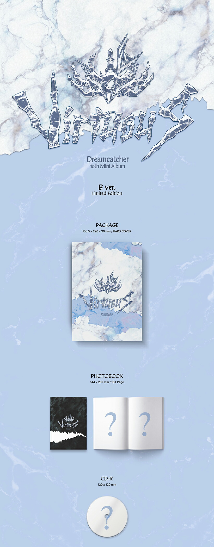 楽天市場】4種 / PHOTOBOOK Ver / Dreamcatcher - VIRTUOUS (10th MINI