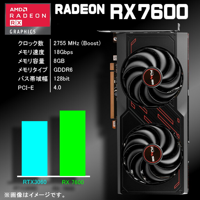 楽天市場】【新品】【RTX4060より強い!】ゲーミングPC デスクトップ