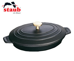 楽天市場】ストウブ オーバルホットプレート ブラック 23cmの通販