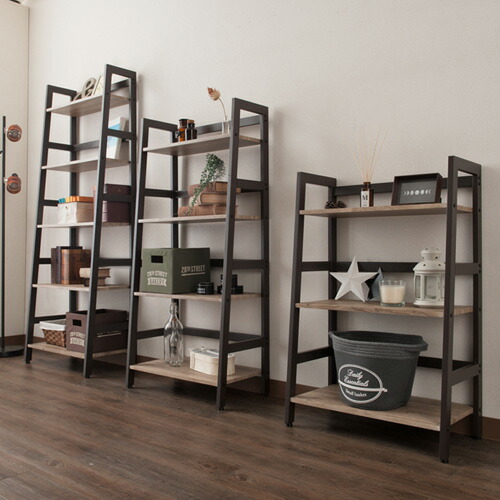 楽天市場】ラック 棚 幅60 奥行35 4段 ウッドラック 収納 木製