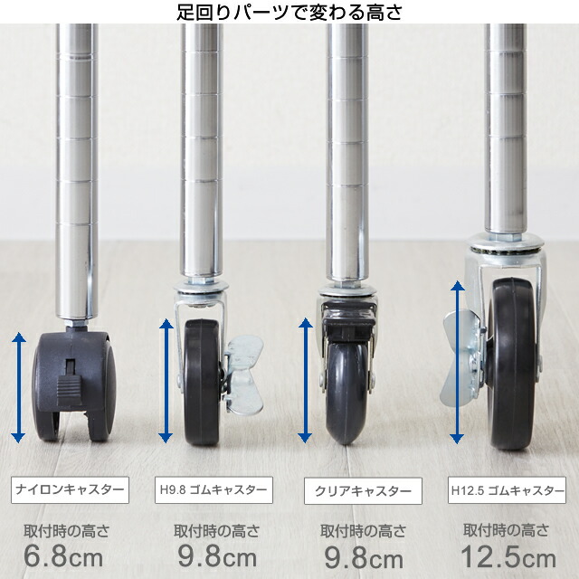 楽天市場】ルミナス 公式 ラック パーツ キャスター クリアキャスター