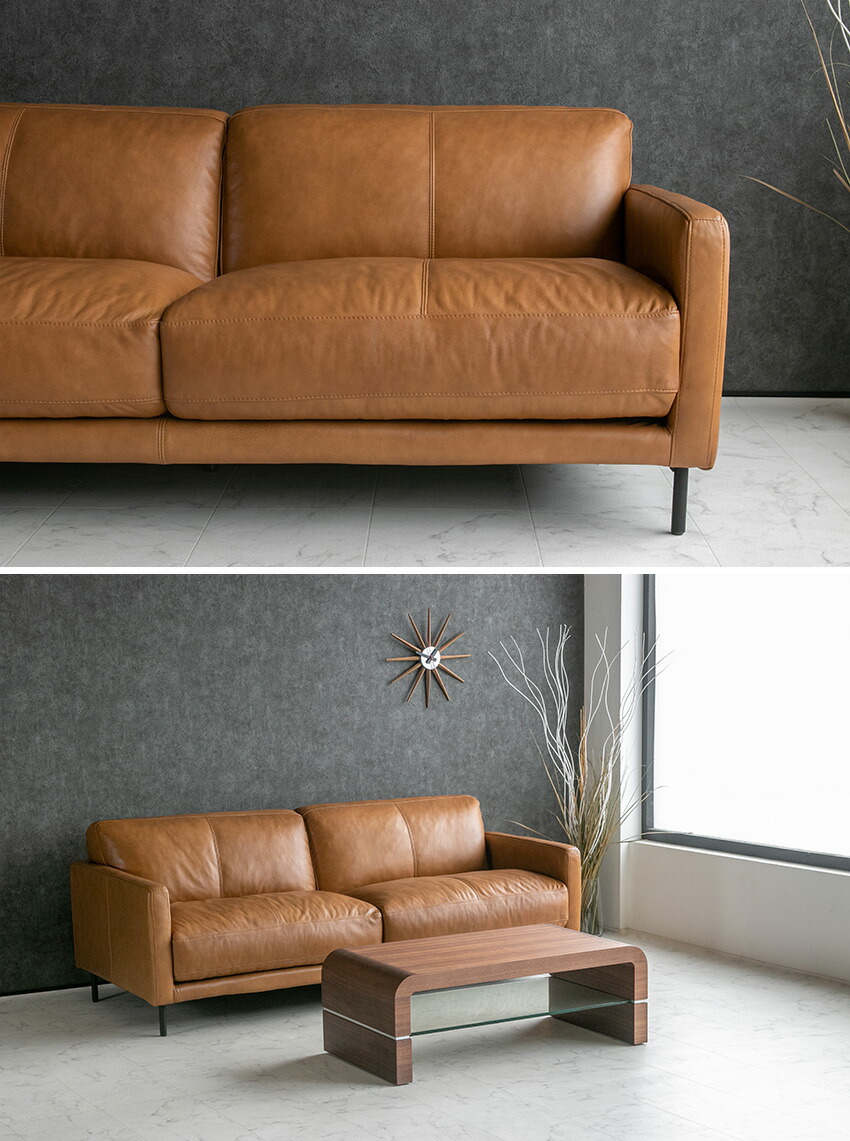 楽天市場】【送料無料】 ソファ 本革 総革 ソファー レザーソファ 3人