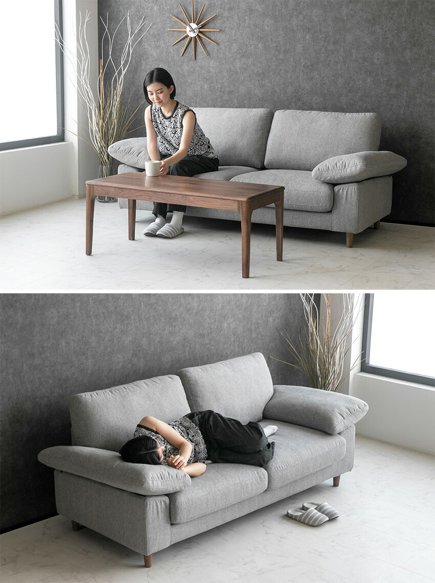 楽天市場】【送料無料】 ソファー ファブリック 2人掛け 3人掛け フル