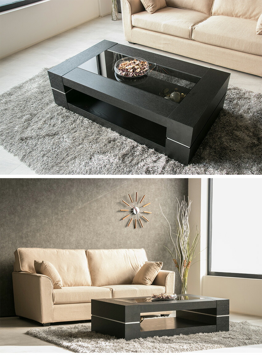 楽天市場】【送料無料】 センターテーブル 高級感 おしゃれ ガラス