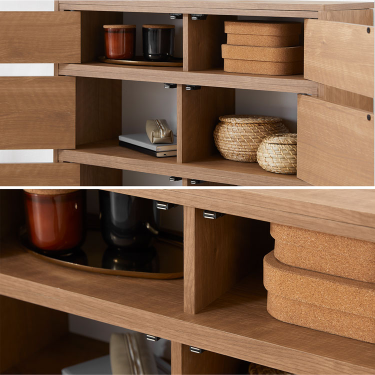 楽天市場】【テレビで紹介】サイドボード オープンシェルフ 伸縮ラック