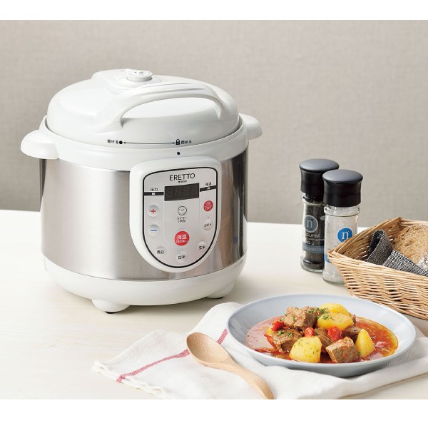 楽天市場】エレットモノ 電気圧力鍋 3.0L(18cm 4合炊)【30種レシピ付