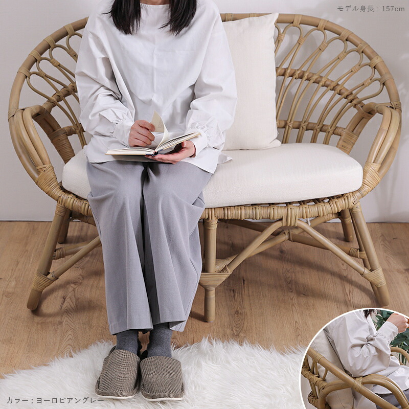 楽天市場】開梱設置無料 アジアン家具 ラタンソファ 2人掛け ラタン