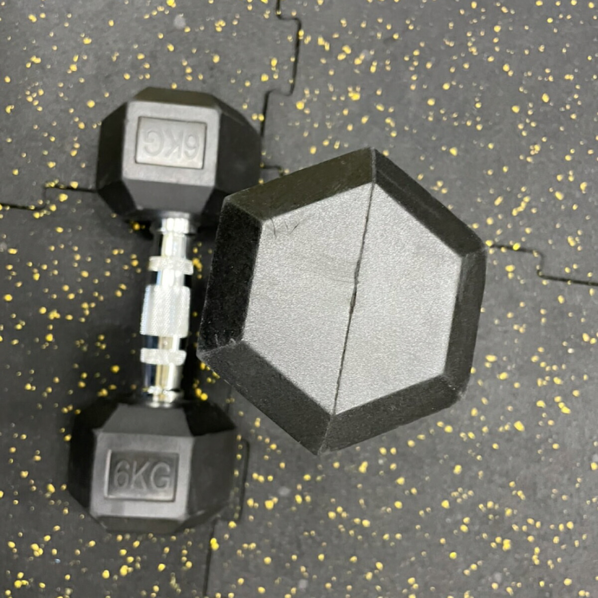楽天市場】ラバー ヘックス ダンベル 6kg × 2個 セット バーベル