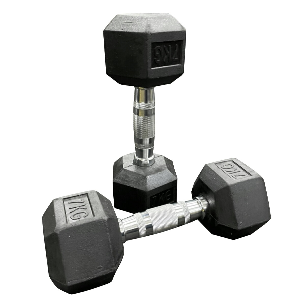 楽天市場】ラバー ヘックス ダンベル 1kg～10kg × 2個ずつ 計20個