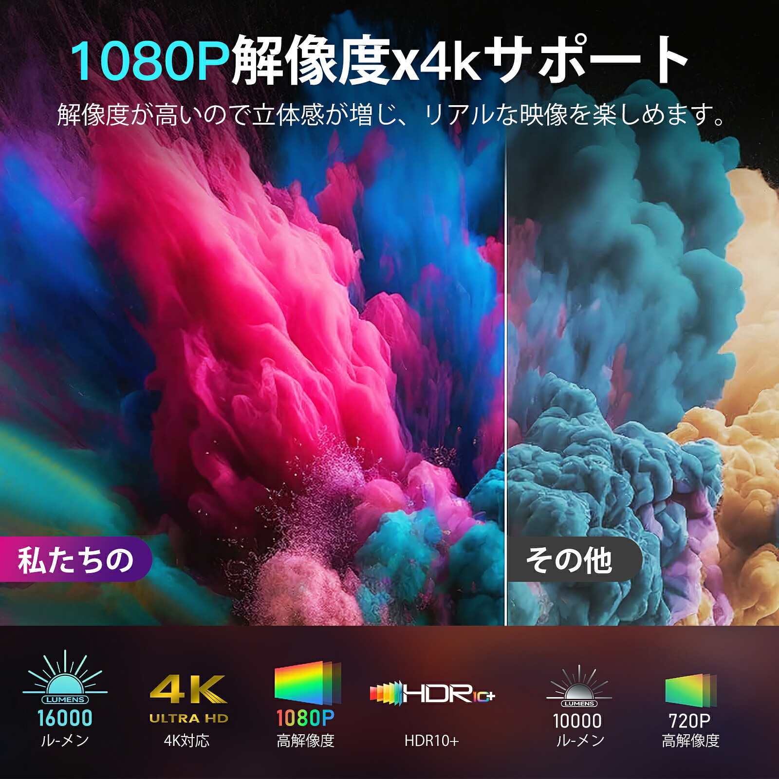 楽天市場】＼⭐2025最新Android TV・4K対応✨プロジェクター 家庭用