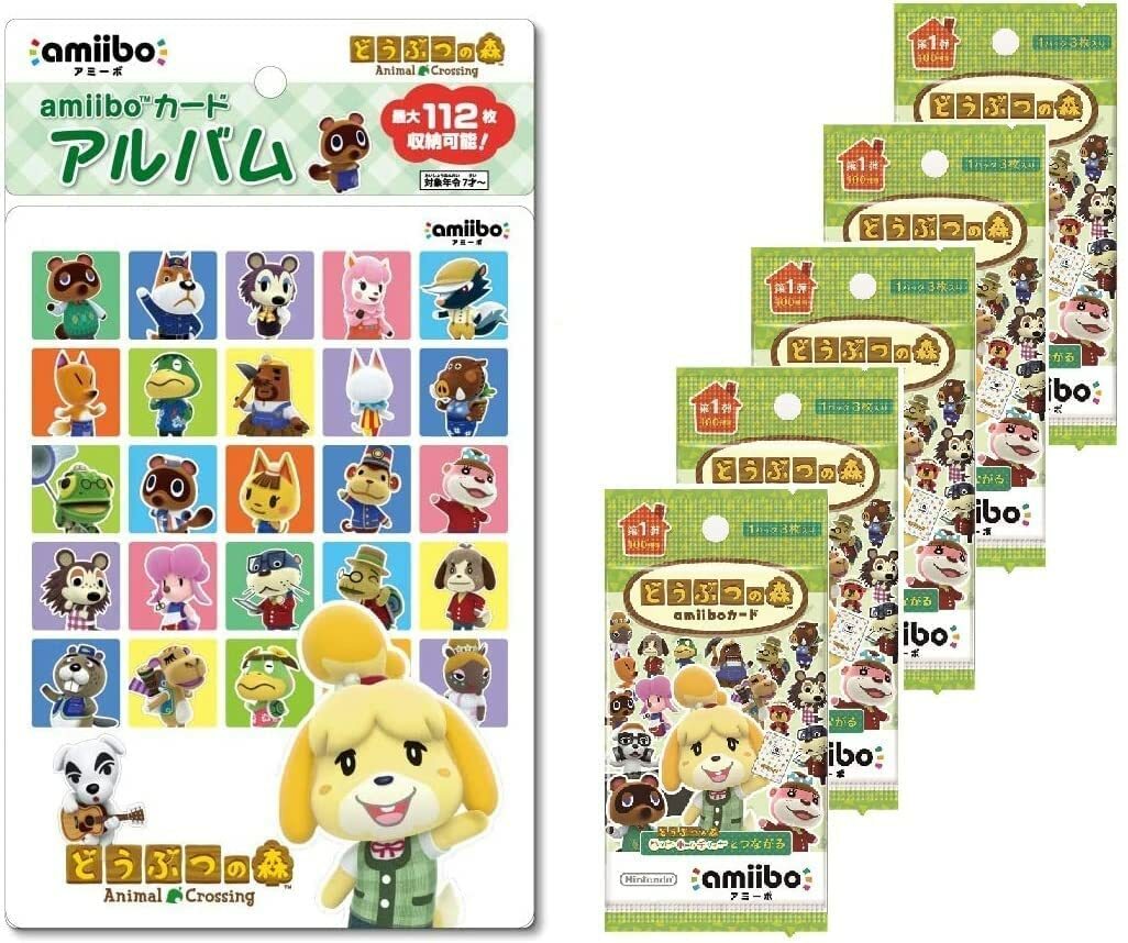 楽天市場】どうぶつの森amiiboカード 第1弾 (5パックセット)+amiibo