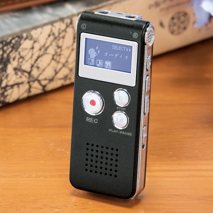 楽天市場】押すだけ簡単録音 小型デジタル録音機 ボイスレコーダー
