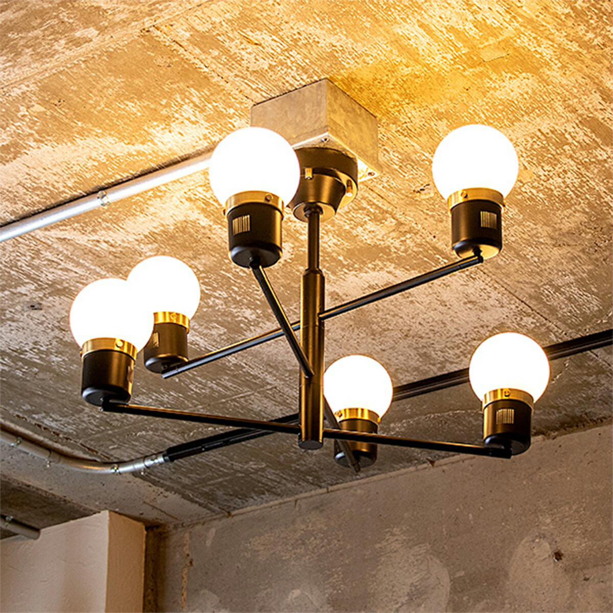 楽天市場】【先着半額クーポン】シーリングライト 6灯 デボン 電球別売