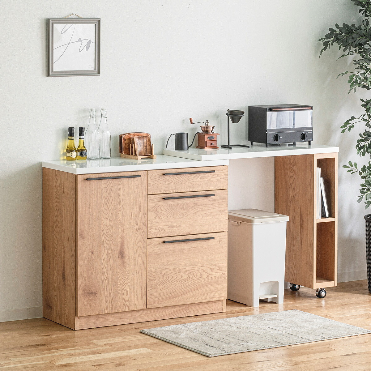 楽天市場】【先着半額クーポン】マミー 伸縮カウンター 110cm キッチン