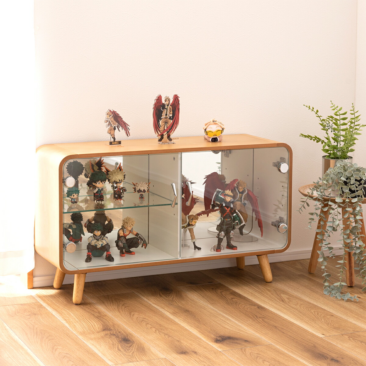 楽天市場】【MAX1500円クーポン】ディスプレイラック 2段 横型 ガラス