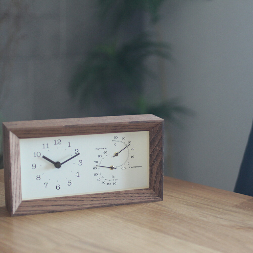 楽天市場】【最大2,000円OFF スーパーSALE】温湿度計付き クロック