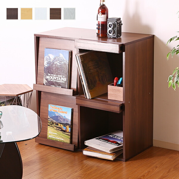 楽天市場】収納家具 ディスプレイラック フラップ式 フラップ扉付き