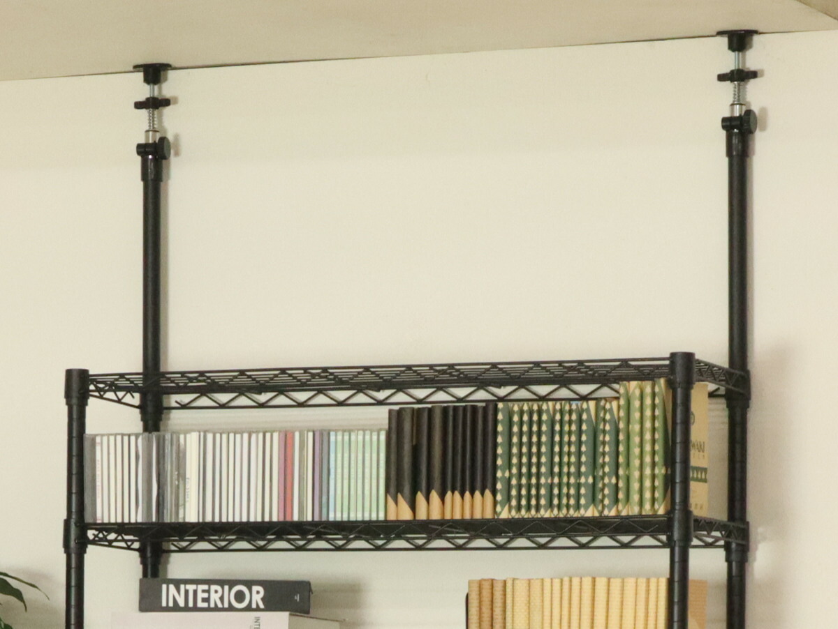 楽天市場】突っ張り スチールラック 幅93cm 8段 高耐荷重 簡単組立