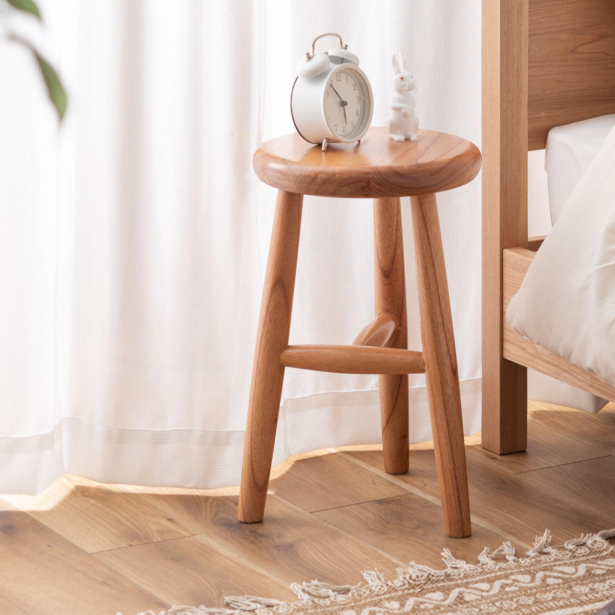 楽天市場】スツール 木製 高さ46cm ウッドスツール （ 丸 円形