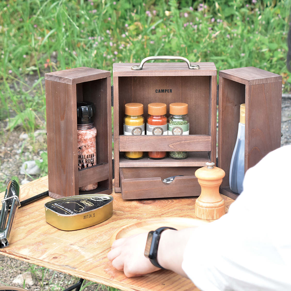楽天市場】スパイスボックス CAMPER スパイスキャビネット （ 送料無料