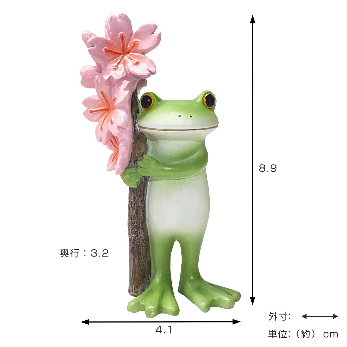 楽天市場】コポー ミドル 桜の枝を抱えるカエル カエル 置物 （ Copeau