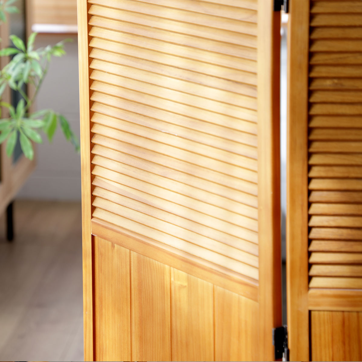 楽天市場】パーテーション 高さ135cm 3連 三つ折り 衝立 ココア 天然木