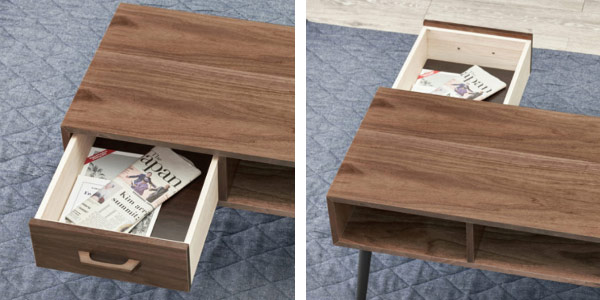 楽天市場】センターテーブル 幅80cm ローテーブル 引き出し 長方形