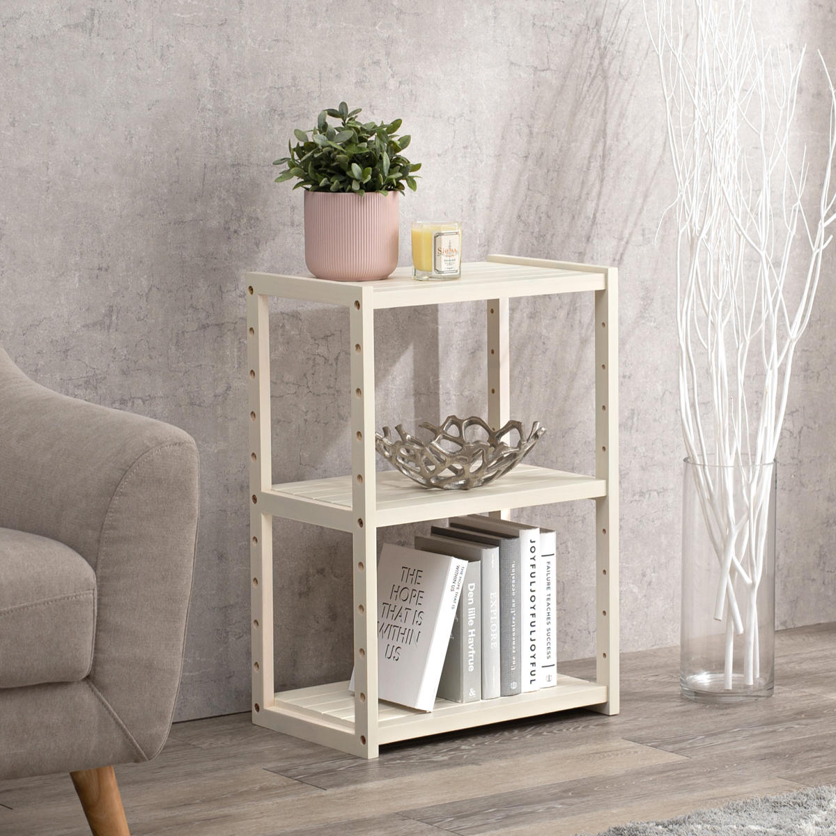 楽天市場】オープンラック 3段 木製 ディスプレイラック ウッド