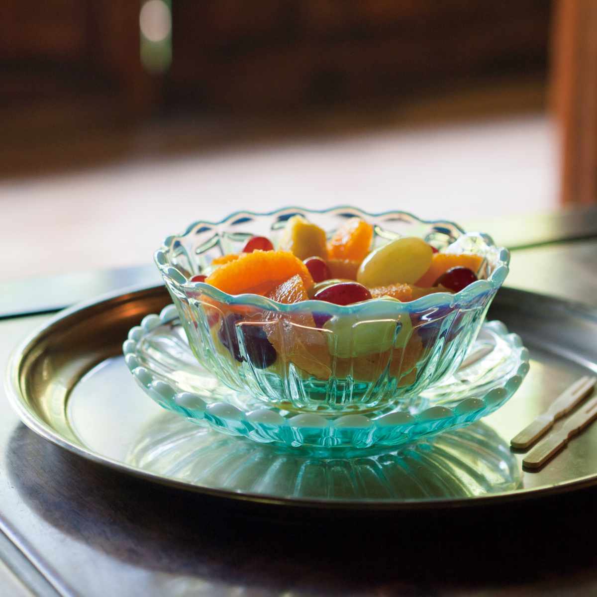 楽天市場】廣田硝子 デザートトレー 雪の花 同色6個セット （ ガラス