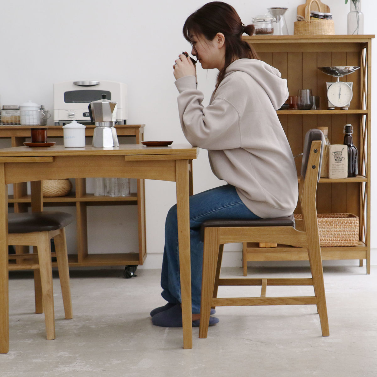 楽天市場】ダイニングチェア 座面高44cm PVC ソフトヴィンテージ Rasic