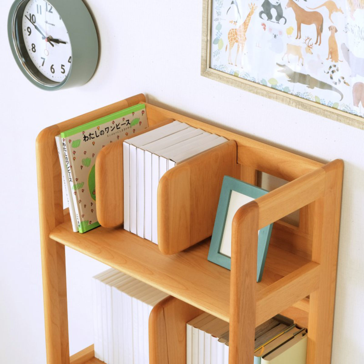 楽天市場】ラック 幅50cm 木製 天然木 子供用 キッズ （ 送料無料 本棚