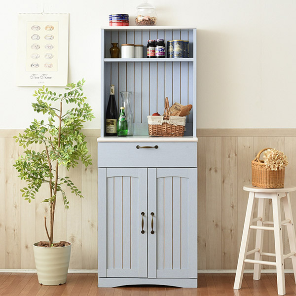 楽天市場】カップボード 食器棚 カントリー調 フレンチスタイル 幅60cm