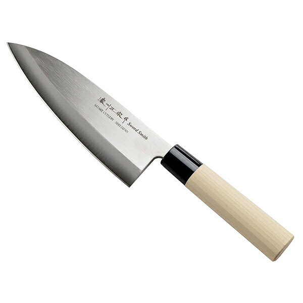 楽天市場】出刃包丁 18cm 濃州正宗 日本製 ステンレス 白木柄 （ 出刃