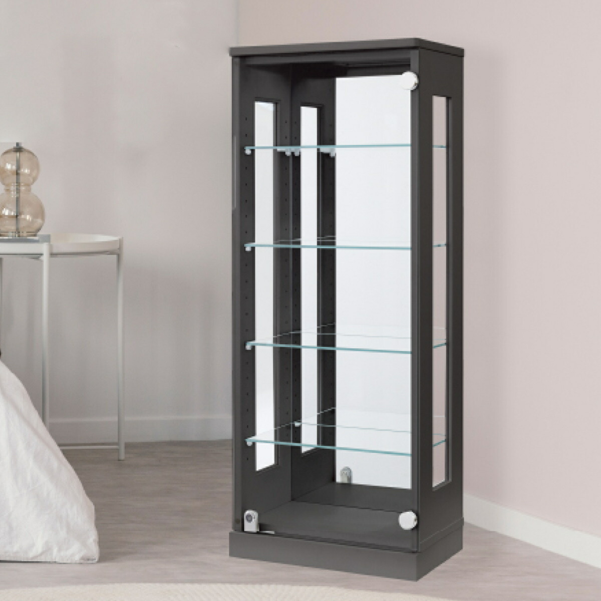 楽天市場】コレクションラック 鍵付 ショーケース 背面ミラー 幅40cm