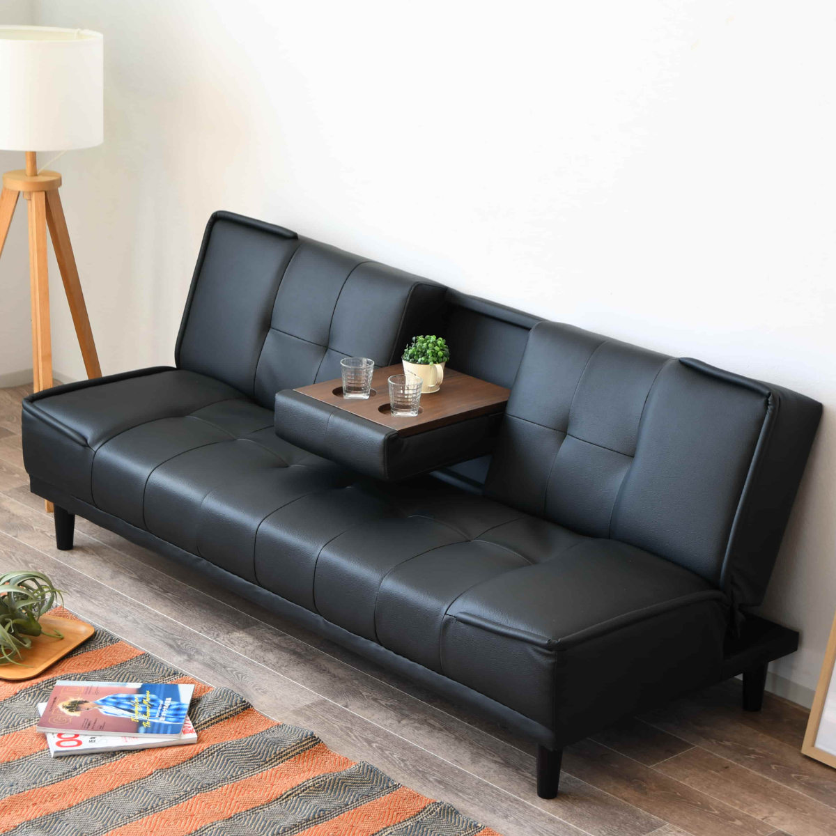 楽天市場】ソファベッド 幅183cm ドリンクホルダー付 ウイング