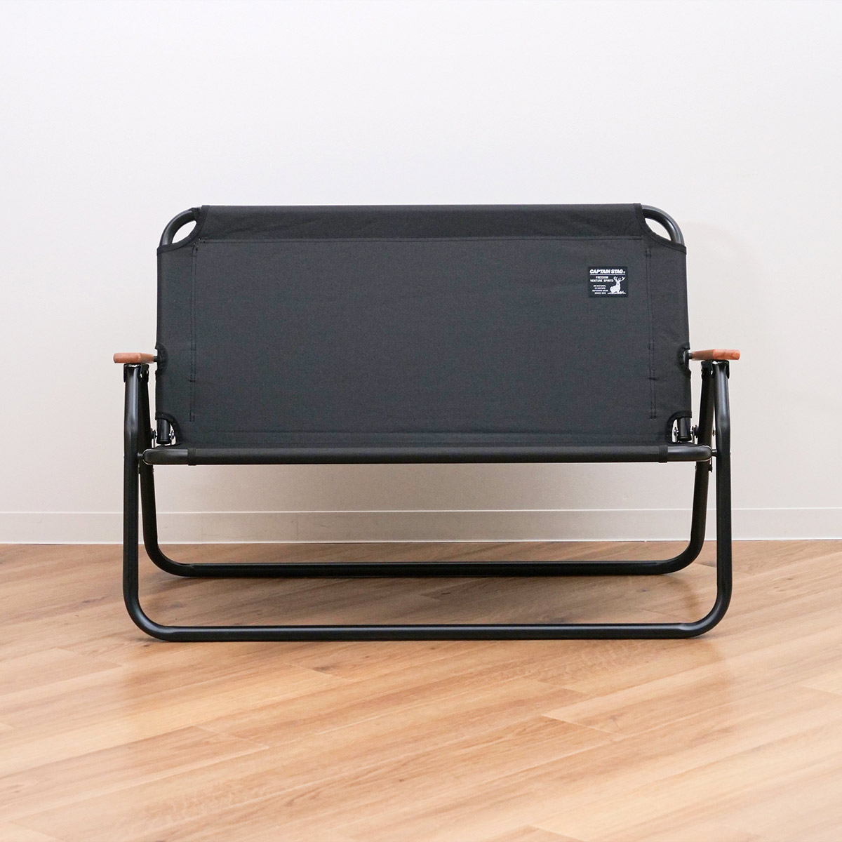 楽天市場】アウトドアチェア 折りたたみ アルミ背付ベンチ ブラック