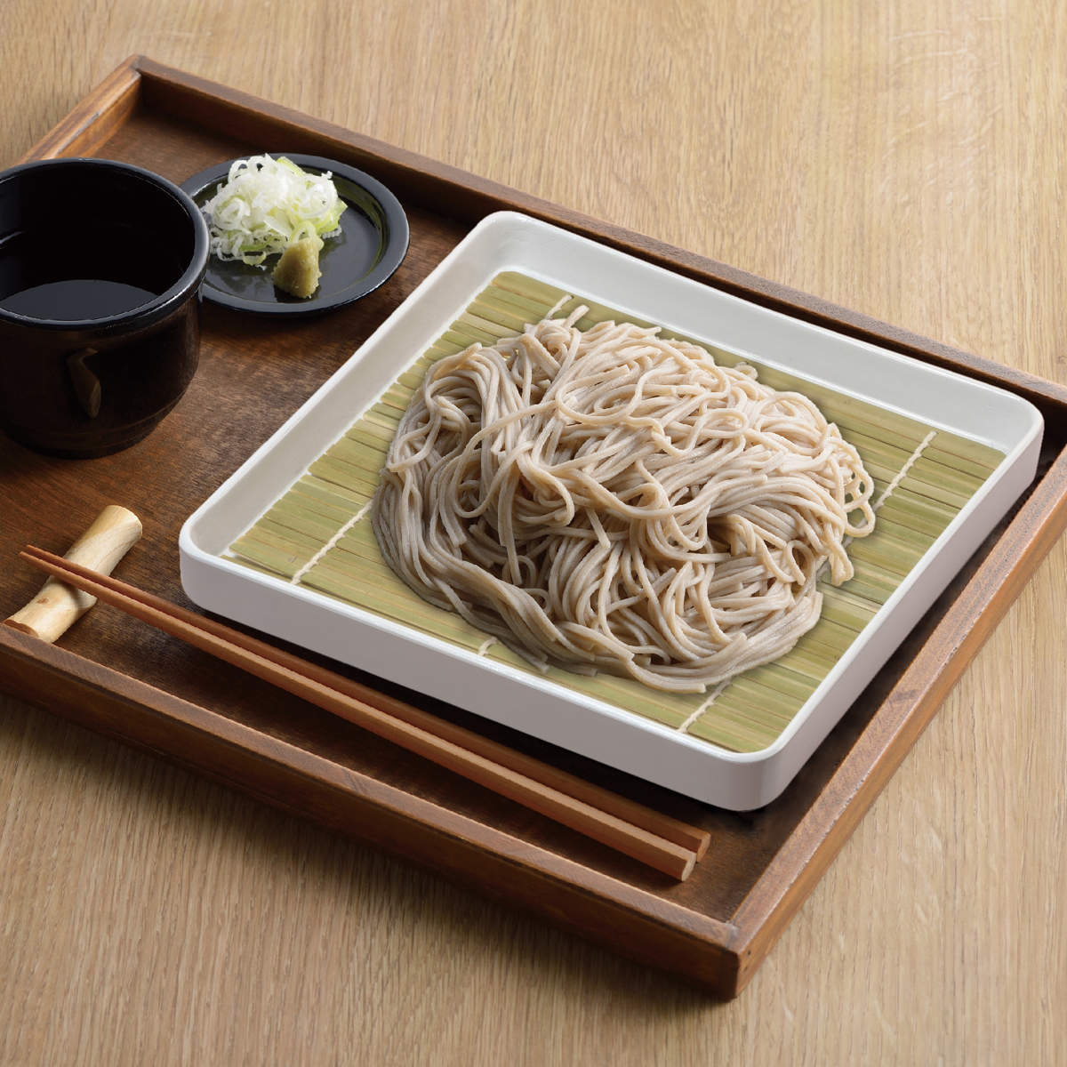 楽天市場】そば皿 涼味家 陶器製 角 竹製すのこ付き （ 麺皿 そうめん