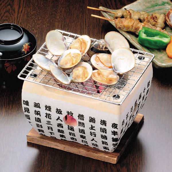 楽天市場】民芸コンロ 和楽 18×15cm 木台付き （ コンロ 卓上コンロ