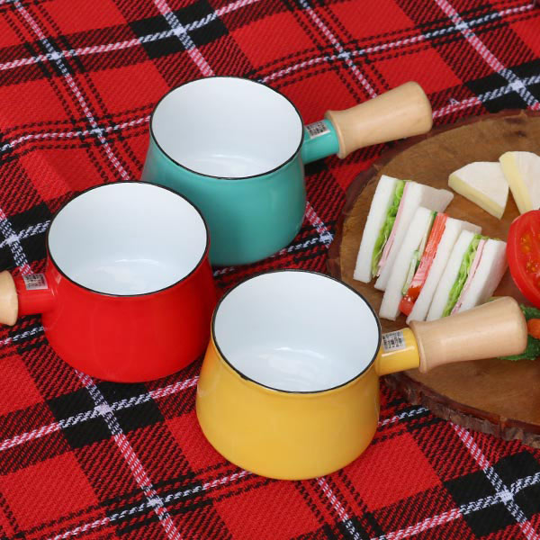 楽天市場】ミルクパン 10cm ガス火専用 プチっと ホーローミルクパン