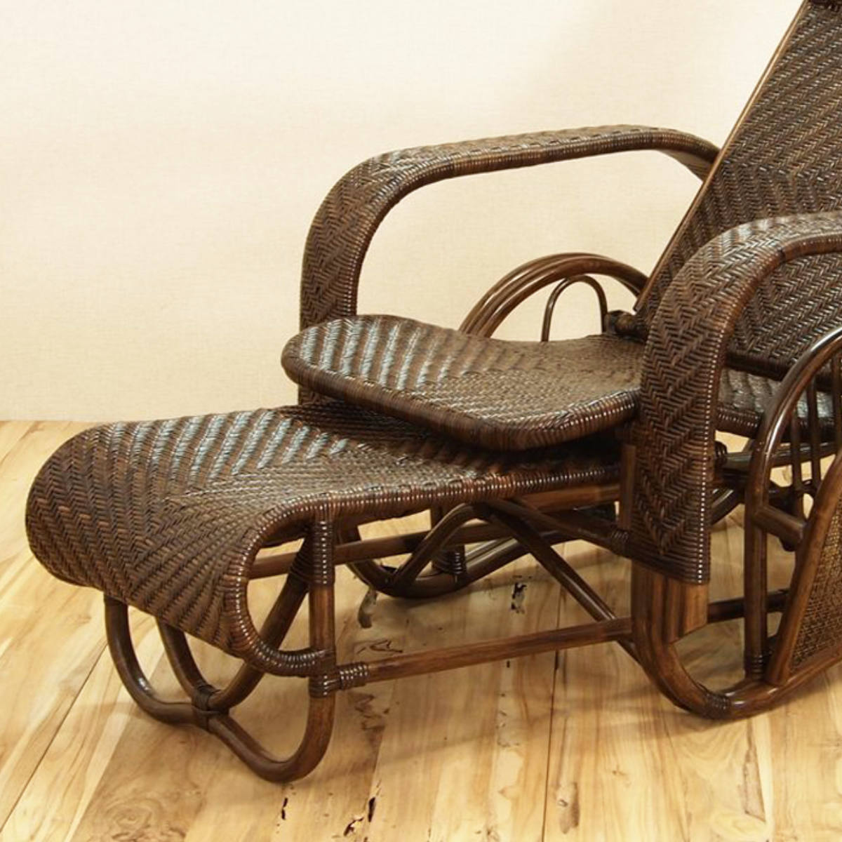 楽天市場】籐 座椅子 フットレスト付 ハイバック 三つ折椅子 ラタン