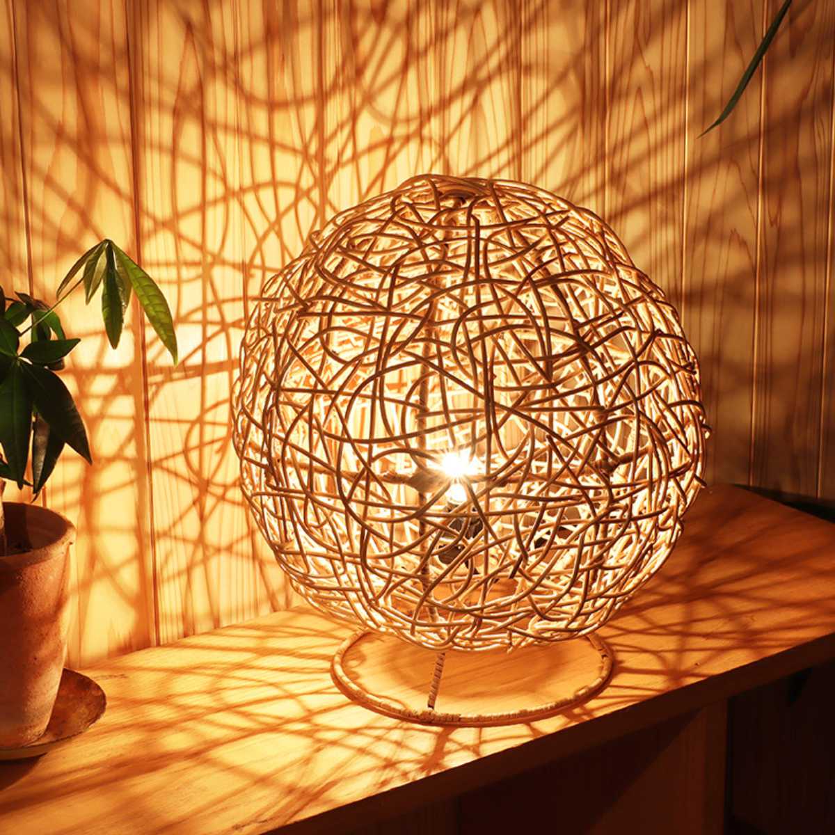 楽天市場】ラタンスタンドランプ ランタン LED対応 フロアライト