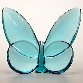 楽天市場】送料無料 Baccarat バカラ ラッキーバタフライ ターコイズ