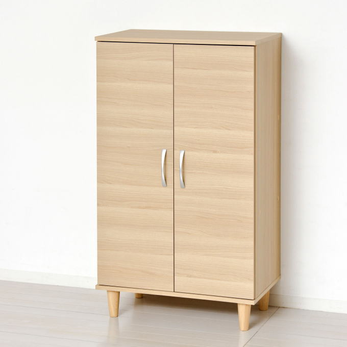 楽天市場】【SALE ポイント5倍】シューズラック 下駄箱 木目扉付き