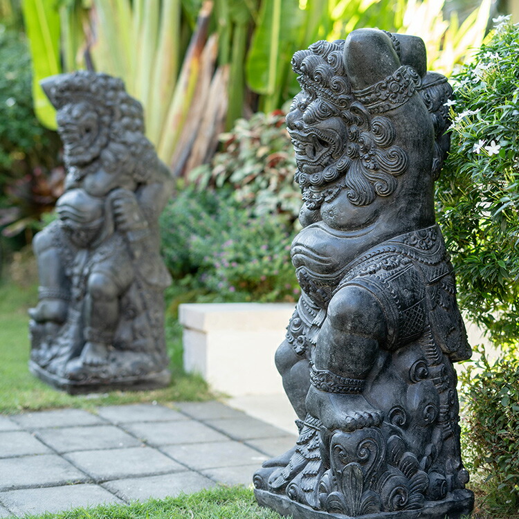 楽天市場】【最大半額＆7%OFFクーポン】ストーンオブジェ 石像 H82cm 2