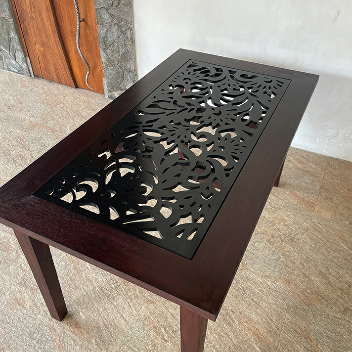 楽天市場】【最大半額＆7%OFFクーポン】アジアン テーブル ガラス天板