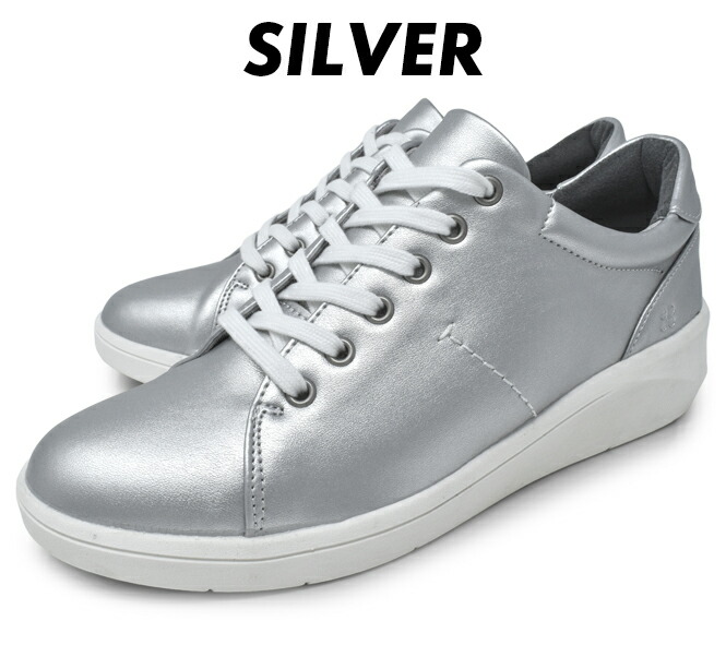 楽天市場】スニーカー レディース 黒 白 オーク シルバー ローカット