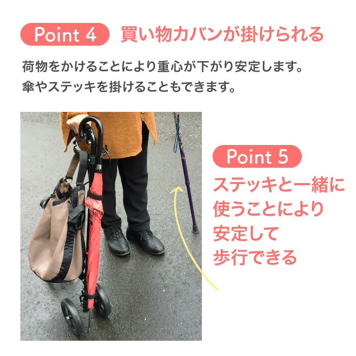 楽天市場】杖 杖介護 ハンドレールステッキ2 ブーケ WB5134 フジホーム